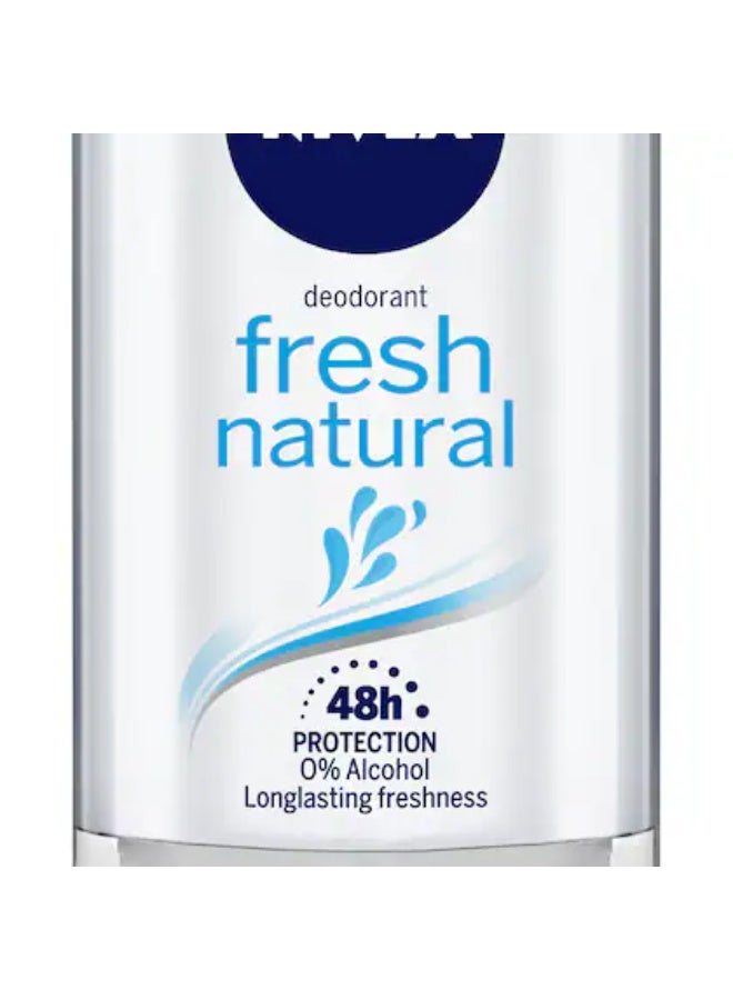 NIVEA FRESH NATURAL 48H PROTECTION Deodorant Roll-on - For Women (50 ml, Pack of 2) - Image 2